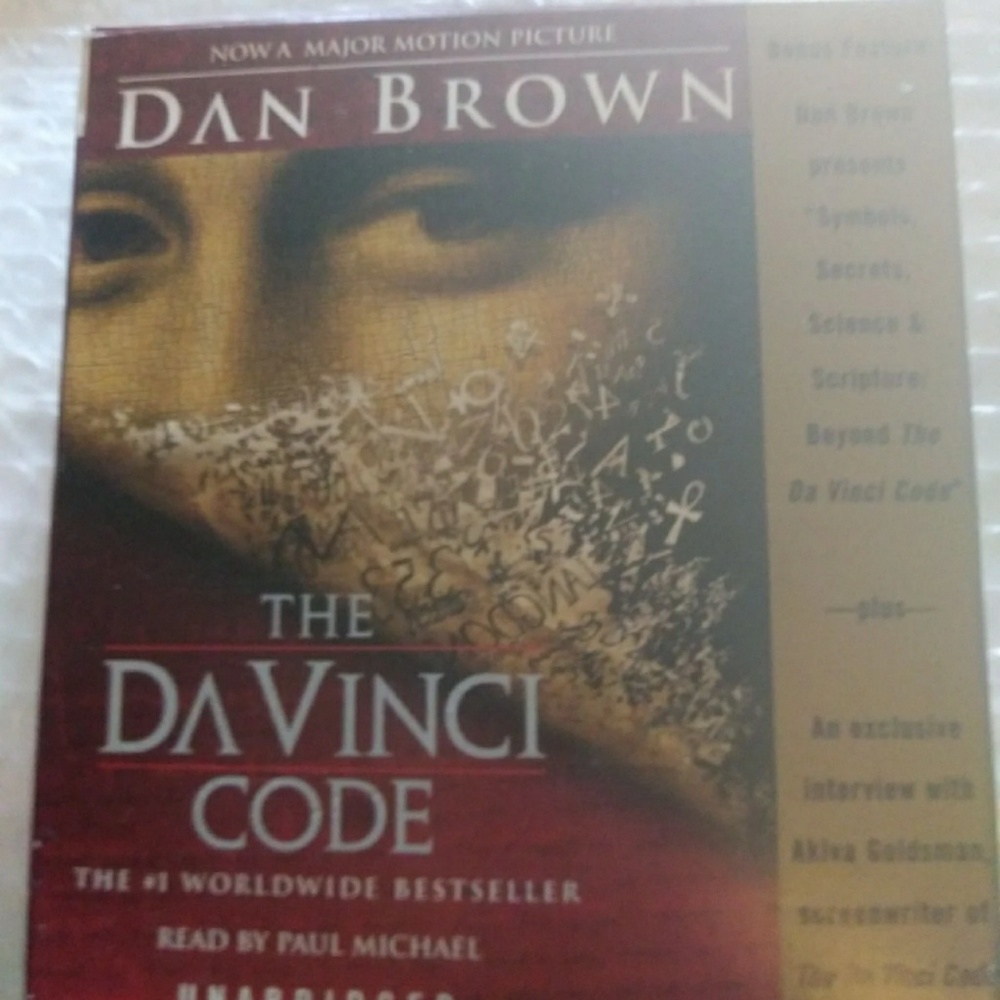 THE DA VINCI CODE BY DAN BROWN audiobook the box a little damage
